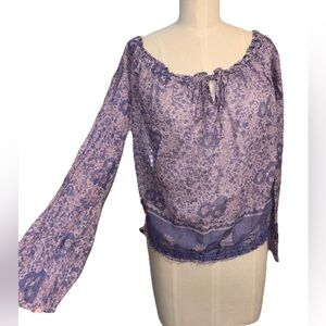 Floral Purple Women's Top
